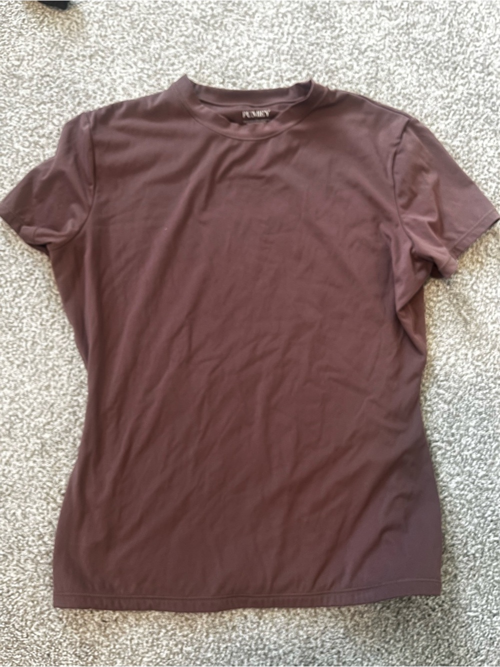 Women’s Crew Neck T-Shirt in Brown